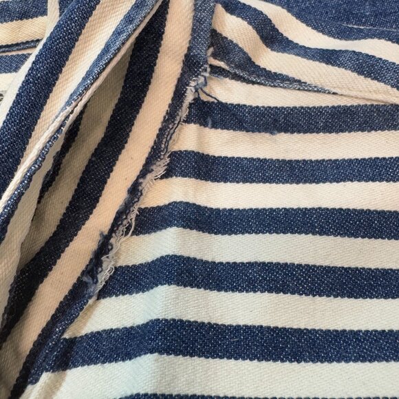 Naked and Famous striped fitted denim shirt size large - Picture 7 of 11